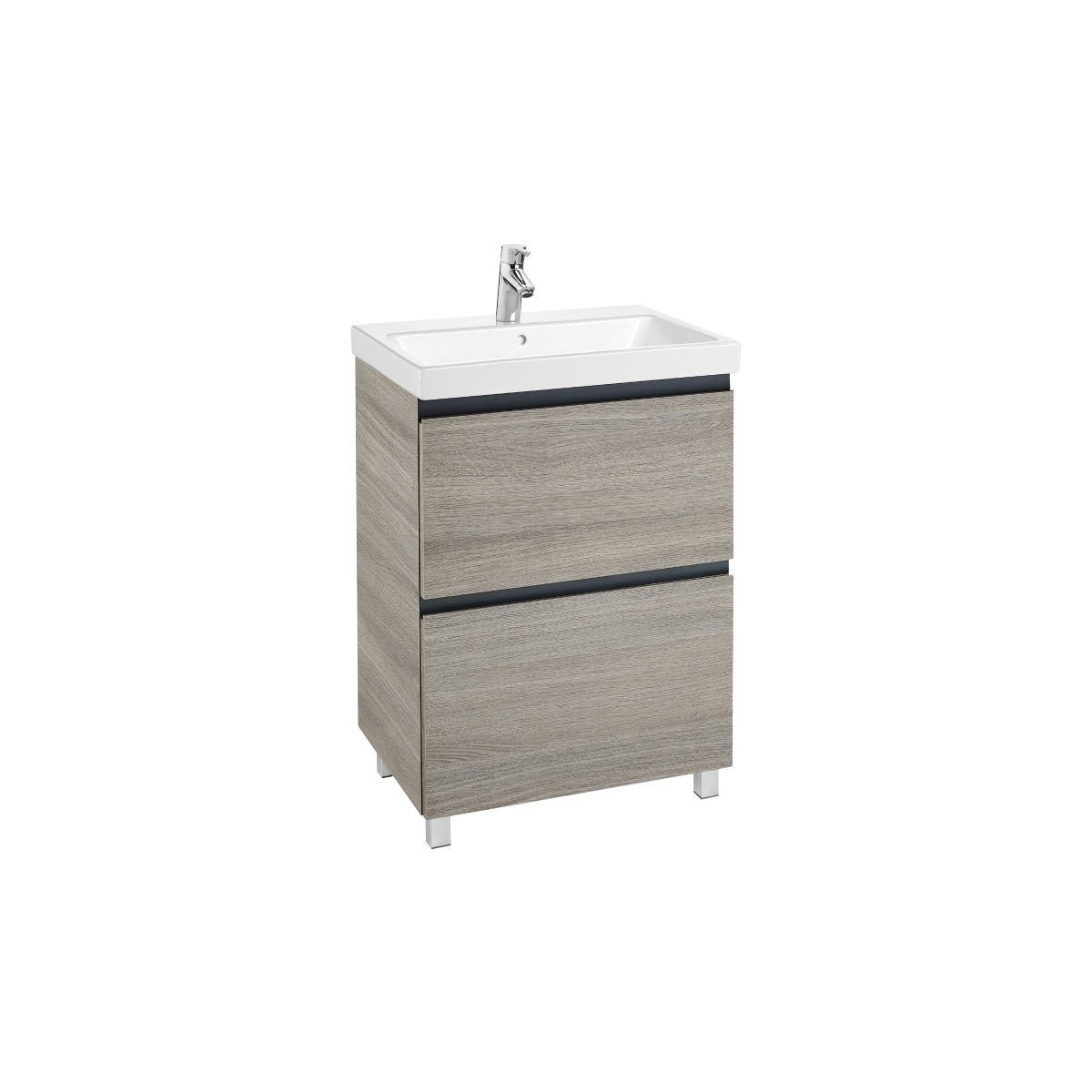 Roca Lander 600Mm Base Unit Textured City Oak