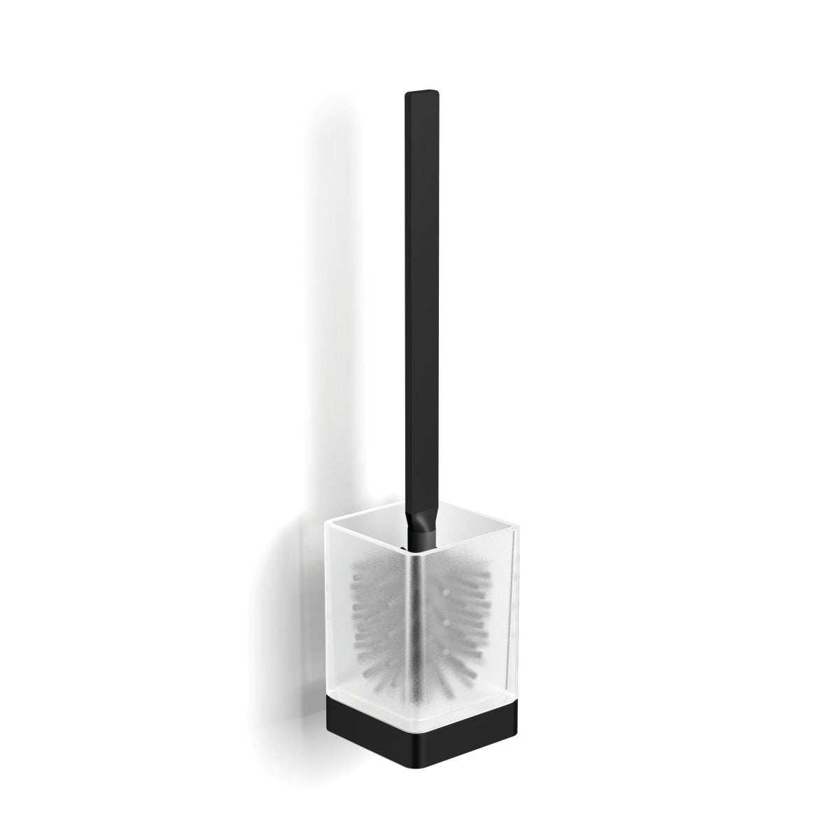 HiB Atto Black Wall Mounted Toilet Brush