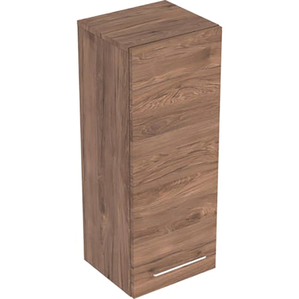Geberit Selnova Square Medium Cabinet with One Door Hickory 330mm 501 278 00 1 501.278.00.1