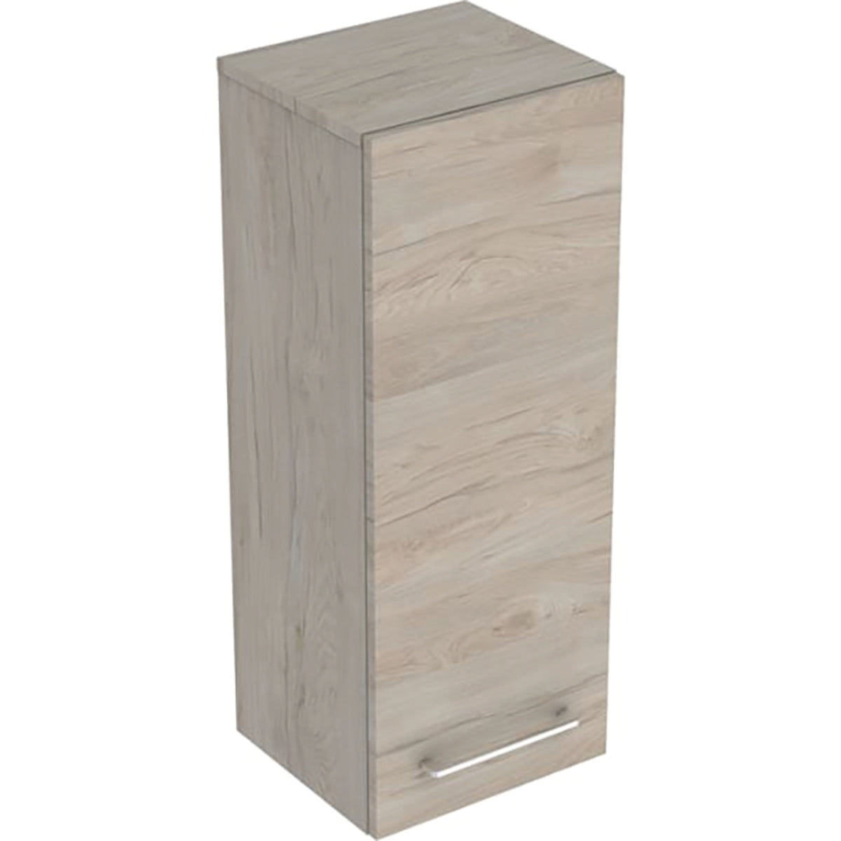 Geberit Selnova Square Medium Cabinet with One Door Light Hickory 330mm 501 279 00 1 501.279.00.1