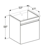 Geberit Renova Plan Basin and Vanity Unit 501 914 01 1 501.914.01.1