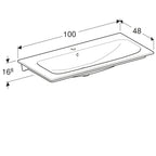 Geberit Renova Plan Basin and Vanity Unit 501 915 01 1 501.915.01.1
