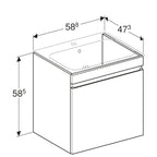 Geberit Renova Plan Basin and Vanity Unit 501 915 00 1 501.915.00.1