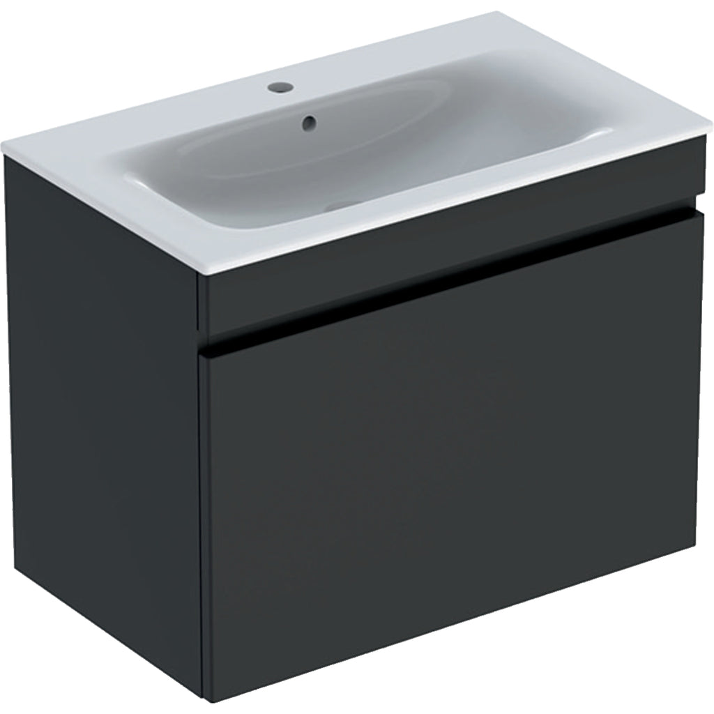 Geberit Renova Plan Basin & Vanity Unit 800mmW Unit Lava 501 916 JK 1 501.916.JK.1