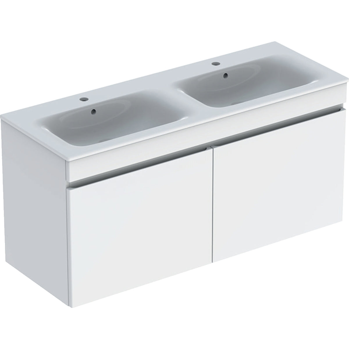 Geberit Renova Plan Basin & Vanity Unit 1300mmW White High Gloss 501 918 01 1 501.918.01.1
