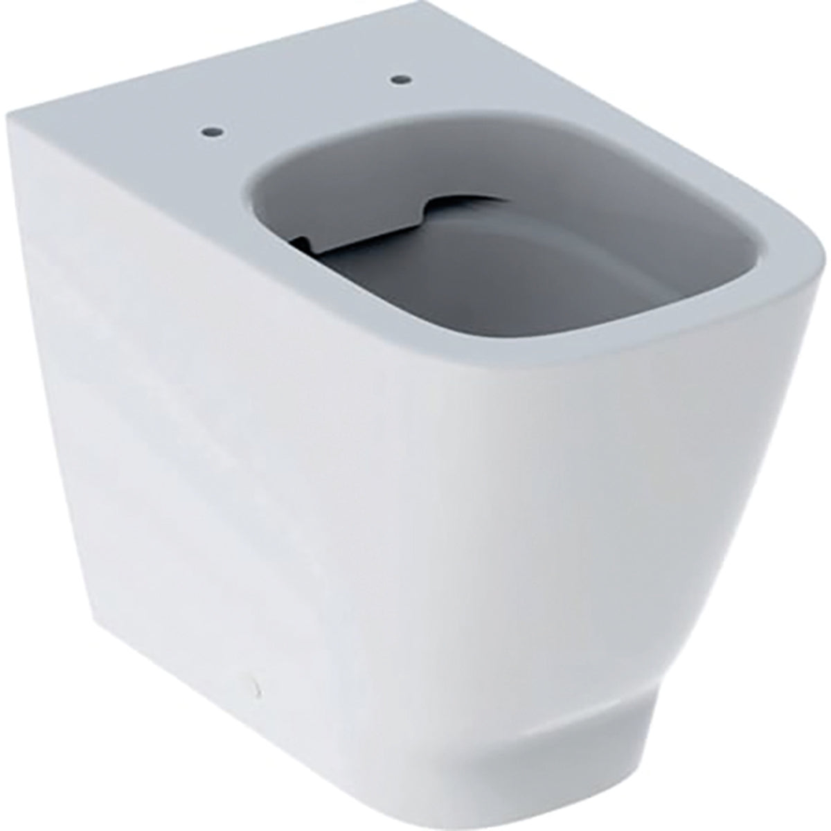 Geberit Smyle Square floor-standing WC, washdown, back-to-wall, shrouded, Rimfree: T=54cm, white 500 840 00 1 500.840.00.1