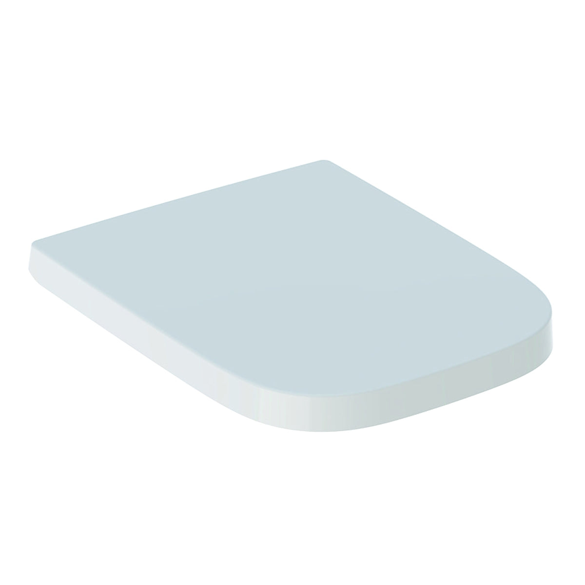 Geberit Selnova Square Seat and Cover Top Fix Stainless Steel Hinge for Shrouded Pan 501 555 01 1 501.555.01.1