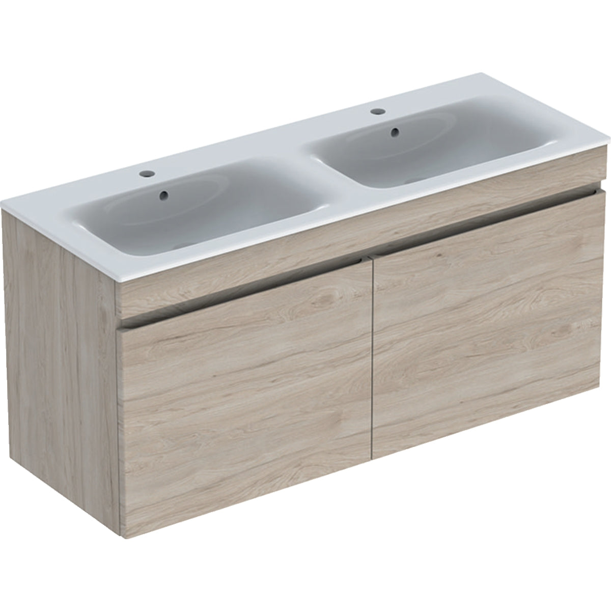 Geberit Renova Plan Basin & Vanity Unit 1300mmW Light Hickory 501 918 00 1 501.918.00.1