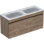 Geberit Renova Plan Basin & Vanity Unit 1300mmW Hickory 501 918 JR 1 501.918.JR.1