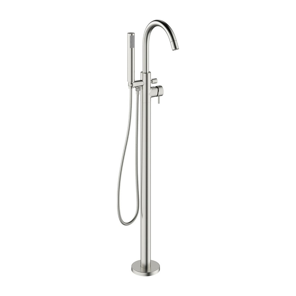 Crosswater MPairO Brushed Steel Floor Standing Bath Shower Mixer