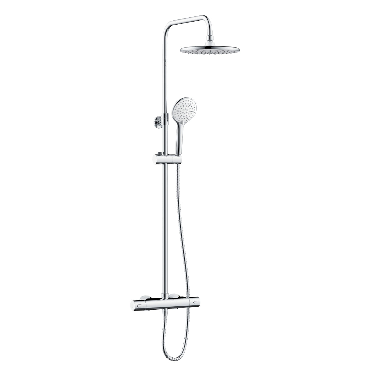 Bristan Buzz Dual Outlet Thermostatic Bar Shower Mixer Chrome BUZ2 SHXDIVCTFF C.