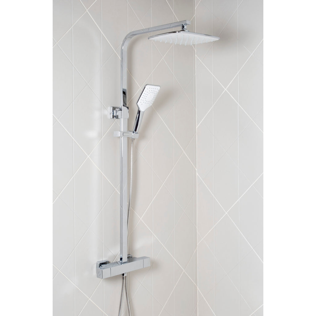 Bristan Craze Dual Outlet Thermostatic Bar Shower Mixer Chrome CRZ2 SHXDIVCTFF C.