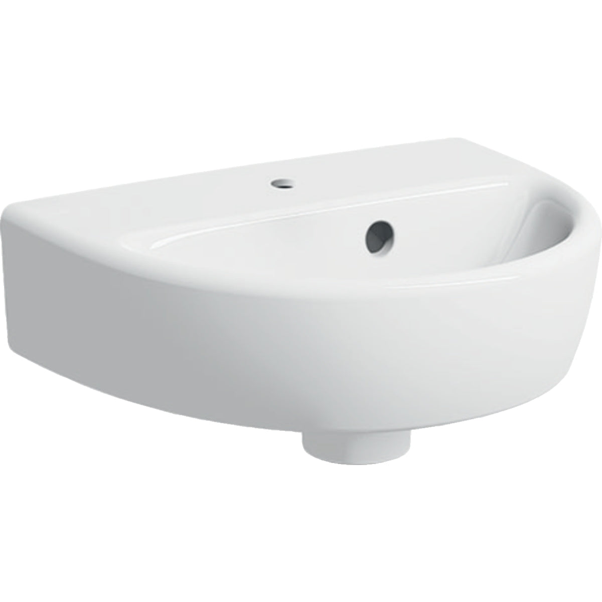 Geberit Selnova Hand Rinse Basin  1 Taphole White 360mm X 290mm 501 406 00 6  501.406.00.6