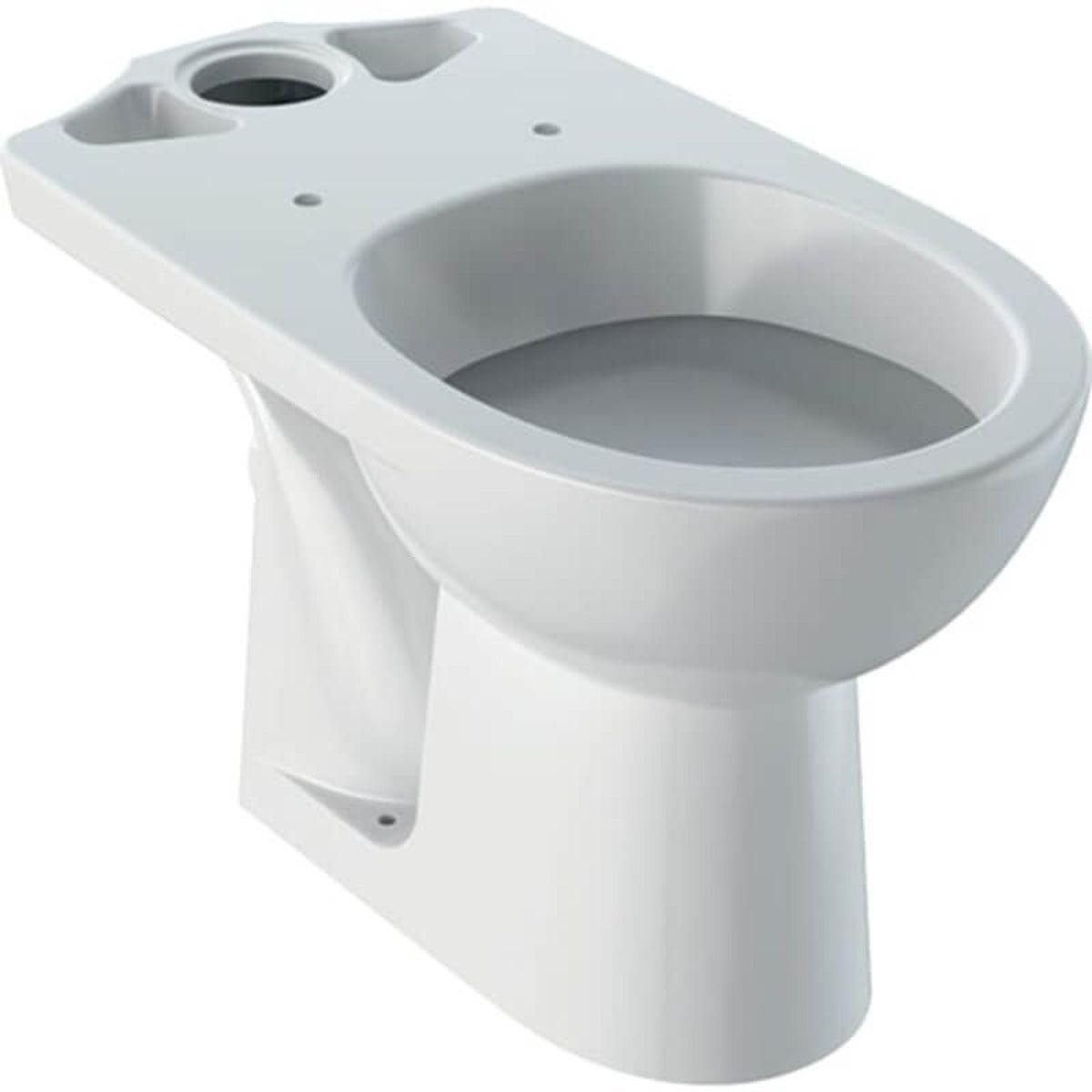 Geberit Selnova floor-standing WC for close-coupled exposed cistern, washdown, horizontal outlet: 35 5x39x65 5cm, white 501 041 00 6 501.041.00.6