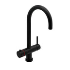 Francis Pegler Matt 3 Way Hot Water Kitchen Tap Black