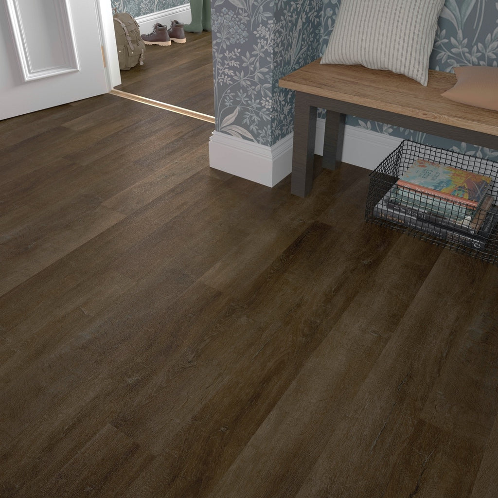 Verona Clicklux Flooring Rich Walnut LVT 178 x 1219mm Pack of 10