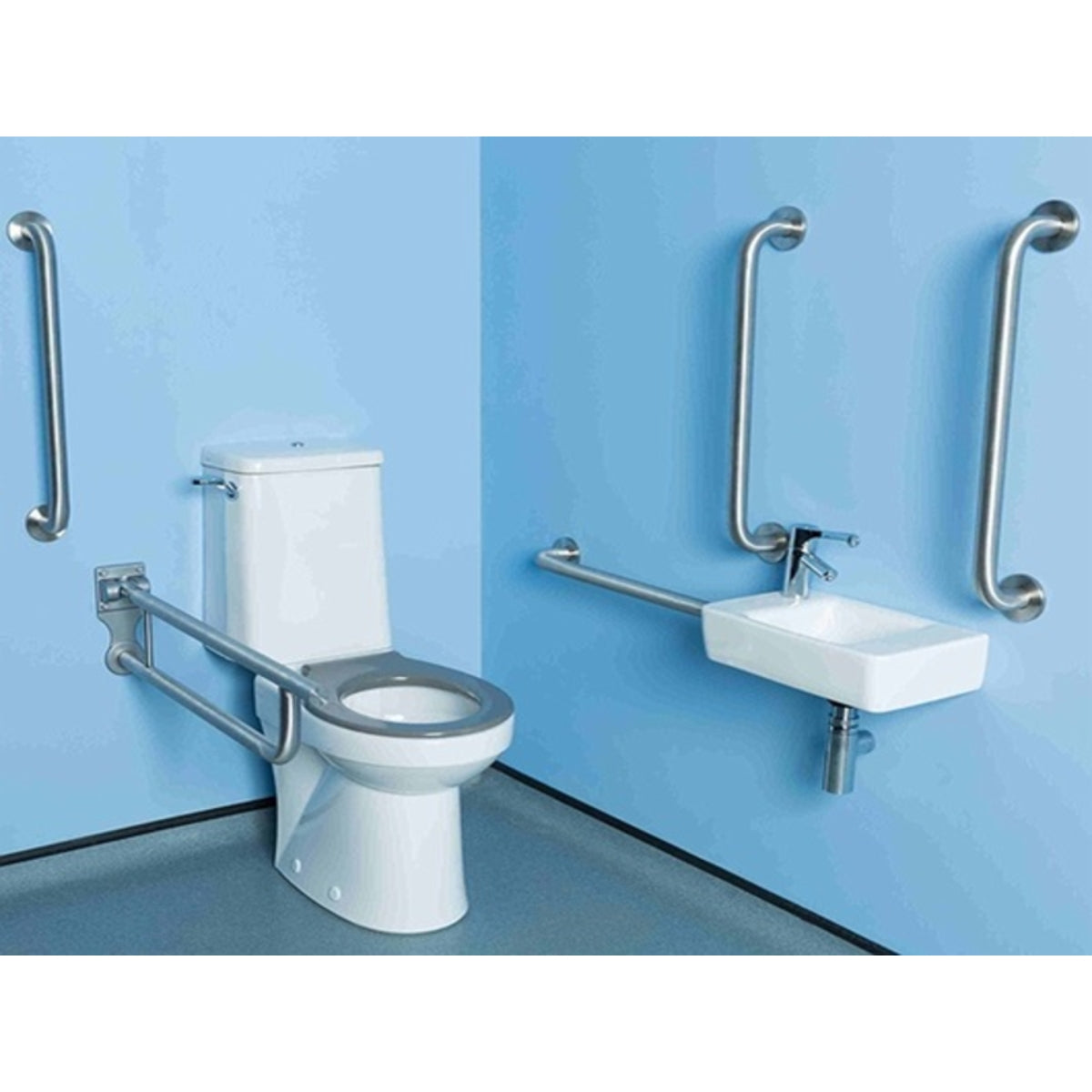Twyford Doc M Super Pack in Stainless Steel LH