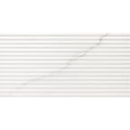 Johnson Tiles Glide White Carrara Linear Gloss Ceramic Tile 300 x 600mm Pack of 7