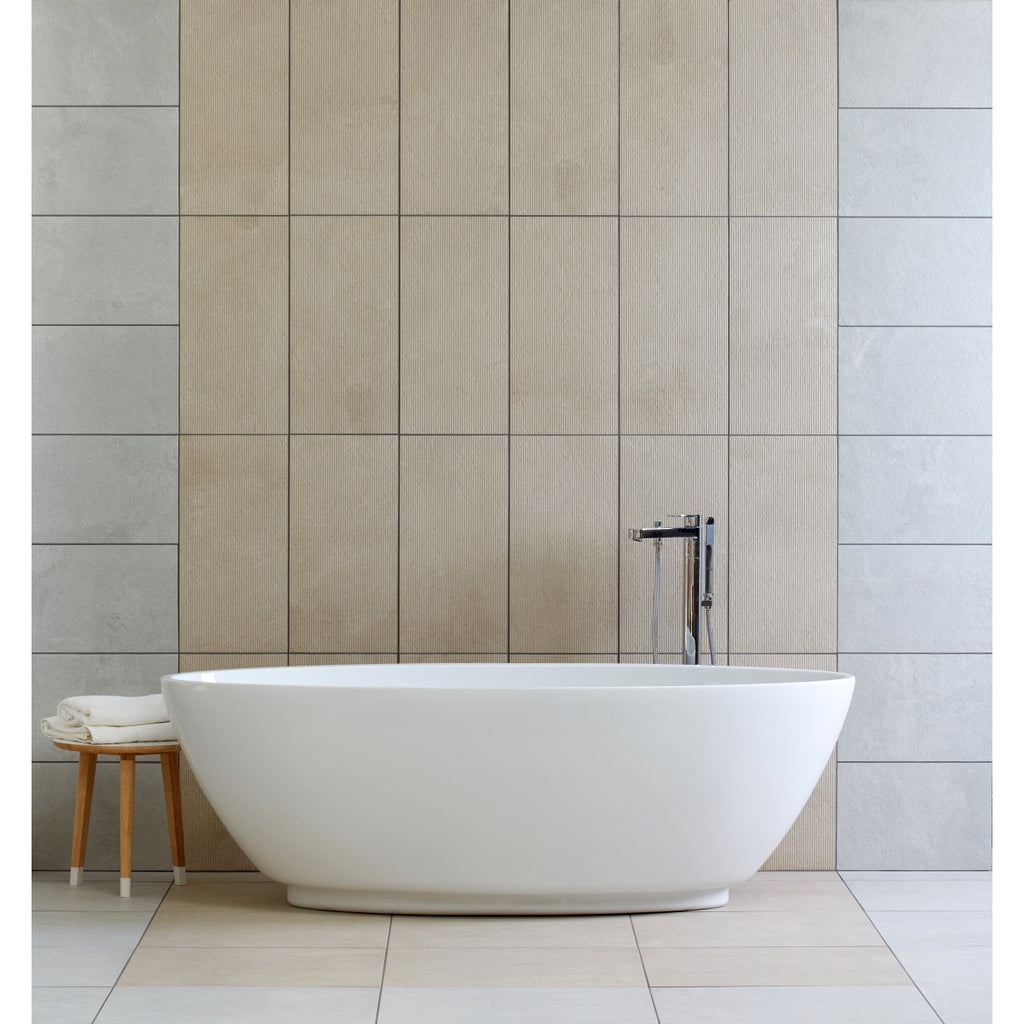 Johnson Tiles Hudson Sandbar Manhattan Ceramic Tile 300 x 600mm Pack of 5