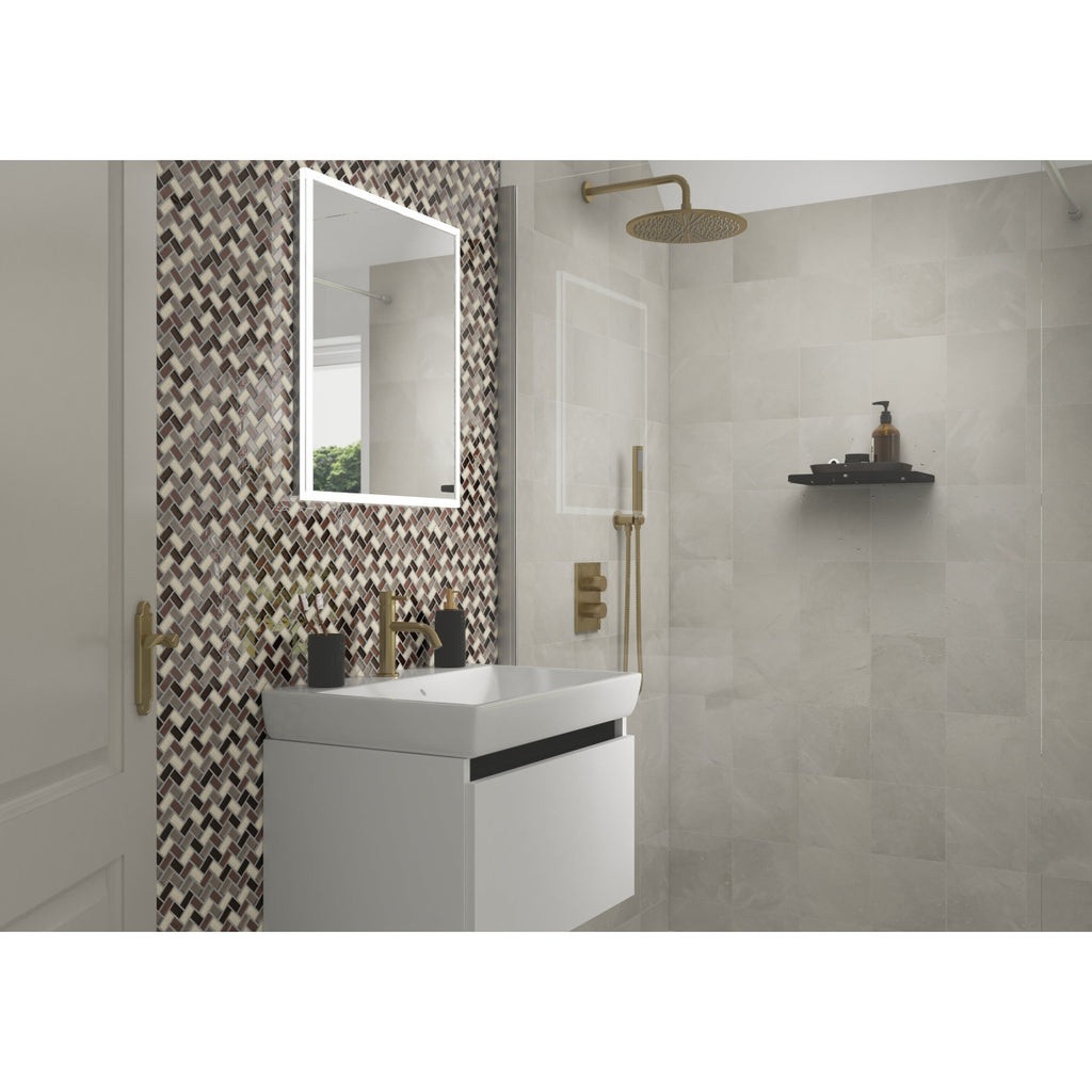 Johnson Tiles Adelaide Stone White Porcelain Tile 220 x 900mm Pack of 5