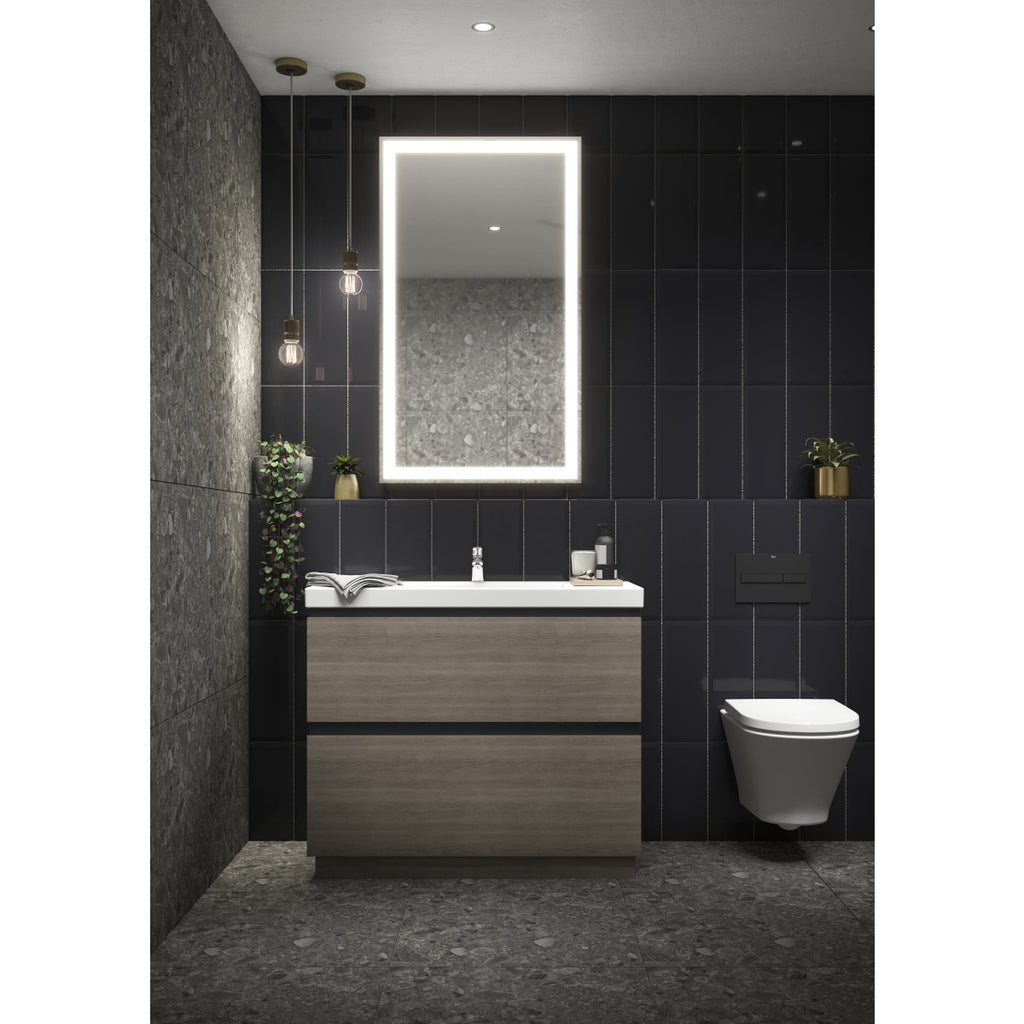 Johnson Tiles Terrazzo Dark Stone Porcelain Tile 600 x 600mm Pack of 3
