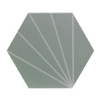 Verona Soleil Mint Porcelain Matt Tile 232 mm x 267 mm Pk/16