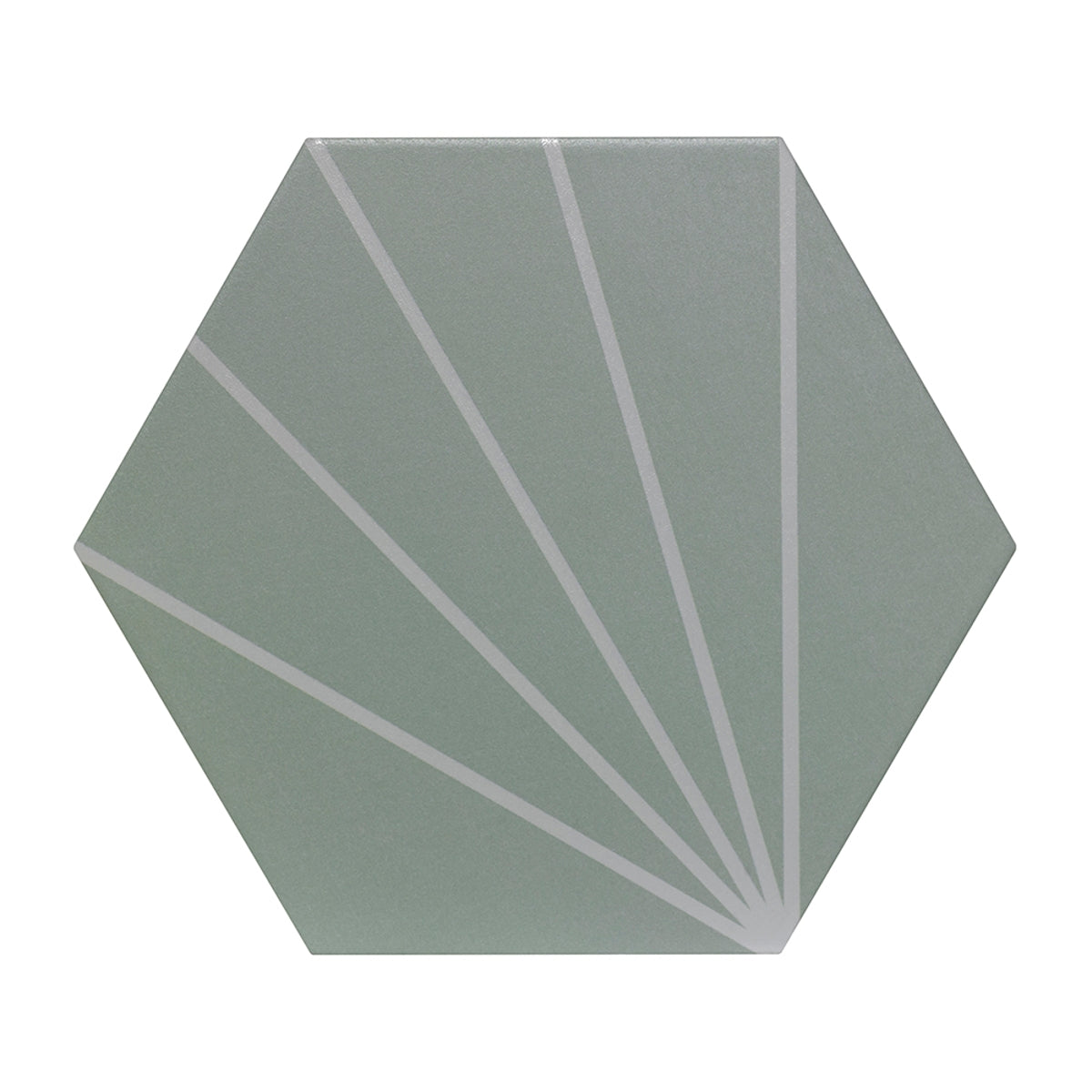 Verona Soleil Mint Porcelain Matt Tile 232 mm x 267 mm Pk/16