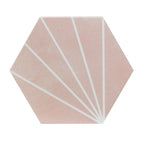 Verona Soleil Rose Porcelain Matt Tile 232 mm x 267 mm Pk/16