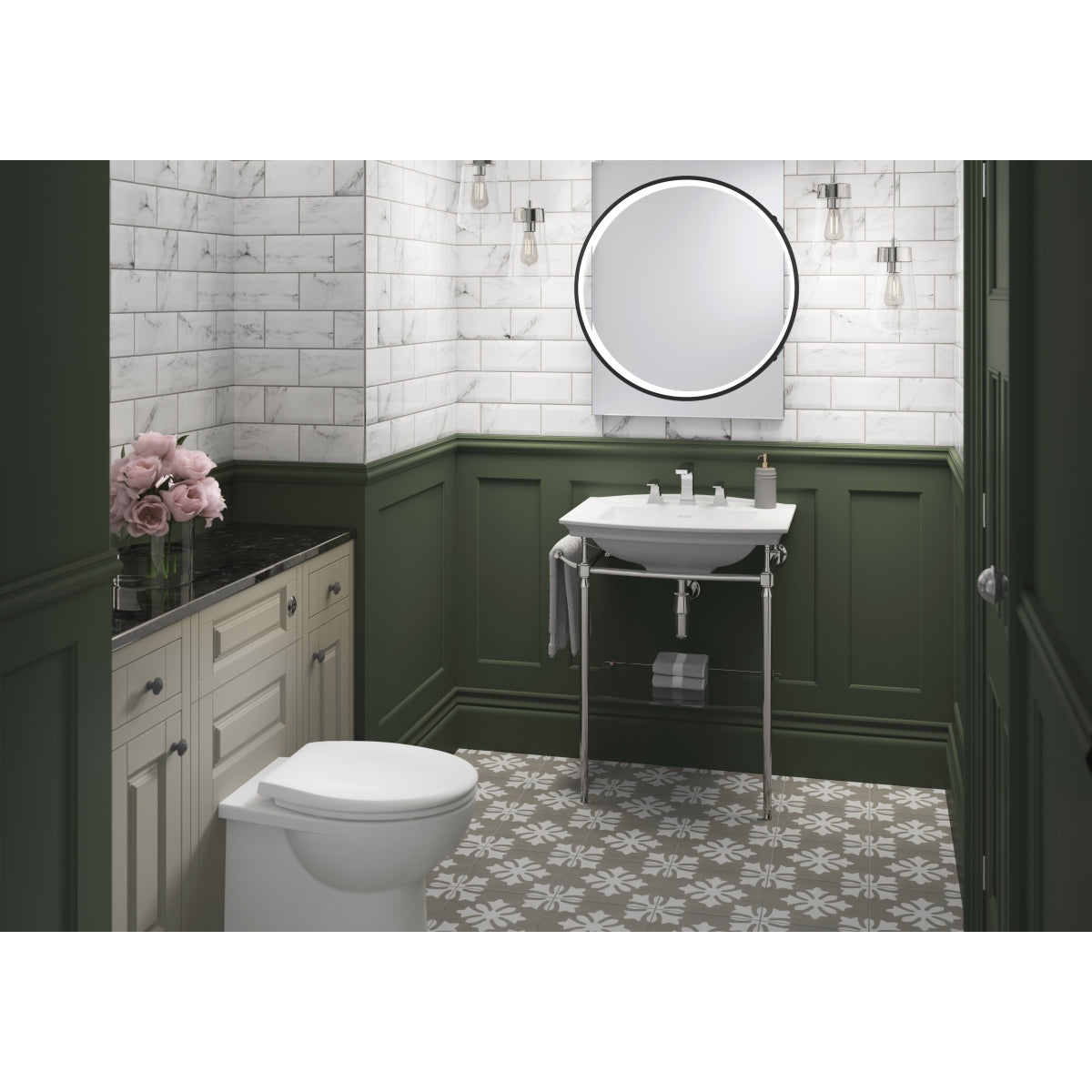 Verona Metro Calacatta Gloss Ceramic Tile 100 x 200mm Pack of 50