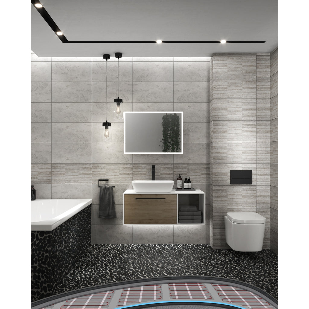 Verona Riverstone White Flat Cut Pebble Mosaic 300 x 300mm Per Sheet