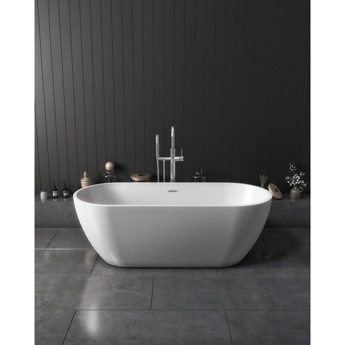 Forum Lighting Scudo Form Freestanding Bath 1650(W) x 700(D) x 570(H)mm