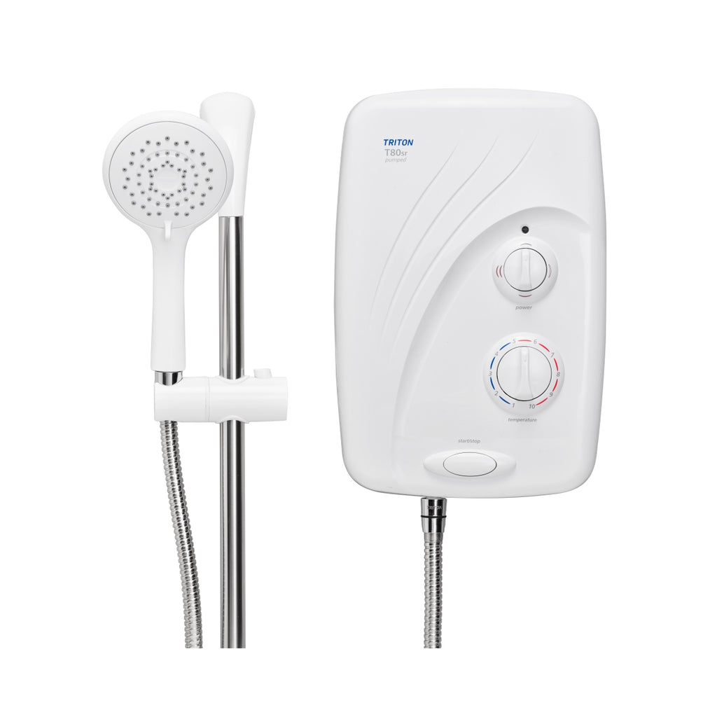 Triton T80SR 8.5 KW Pumped Electric Shower White
