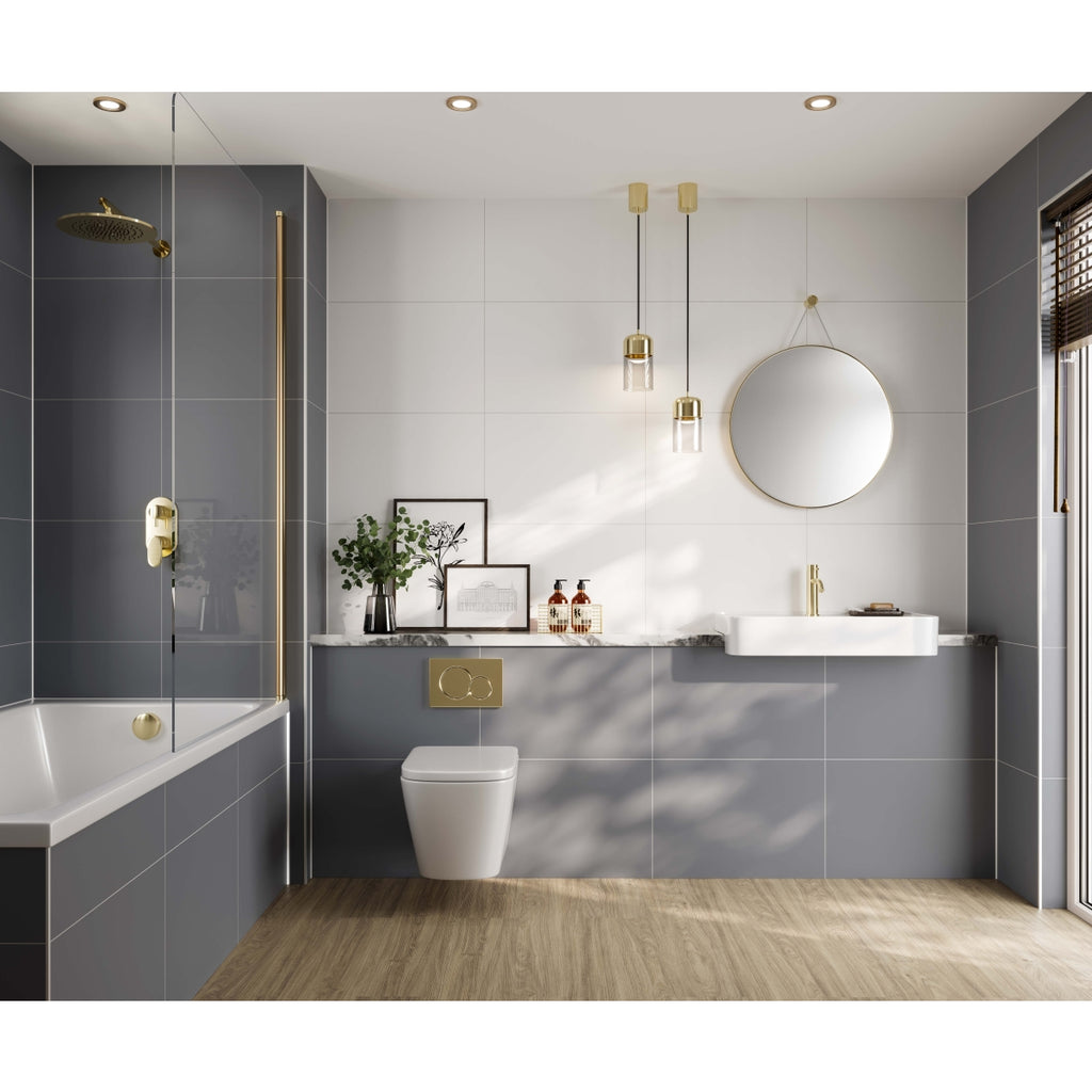 Multipanel Tile Effect Wall Panel 2400 x 598mm Alpine White