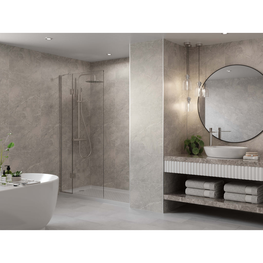 Multipanel Tile Effect Wall Panel 2400 x 598mm Valmasino Marble