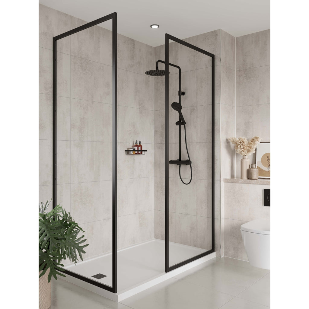 Multipanel Tile Effect Wall Panel 2400 x 598mm White Gypsum