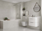 Multipanel Tile Effect Wall Panel 2400 x 598mm White Mineral