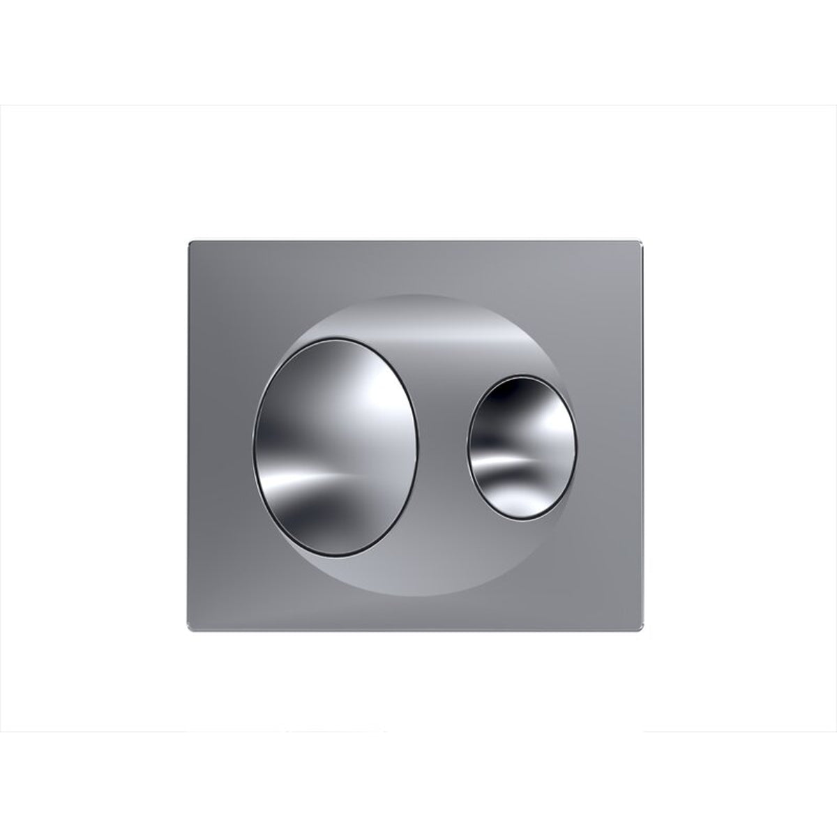 Fluidmaster Matt Chrome , Dual Flush ABS Plate - Orbi