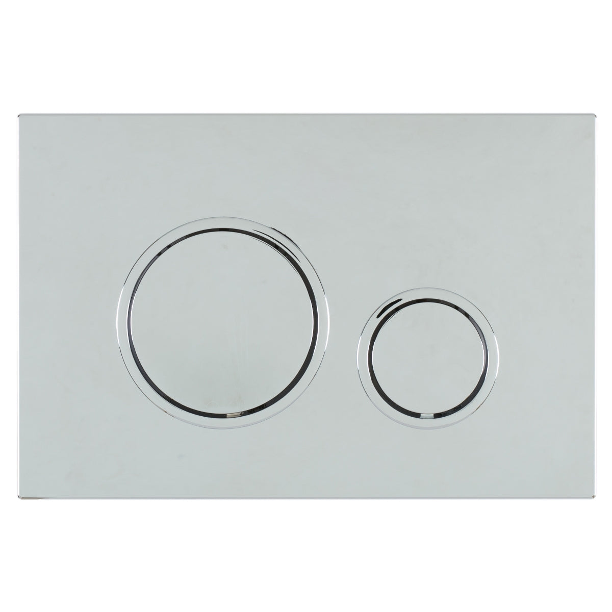 Fluidmaster Glossy Chrome, Dual Flush ABS Plate - Circle