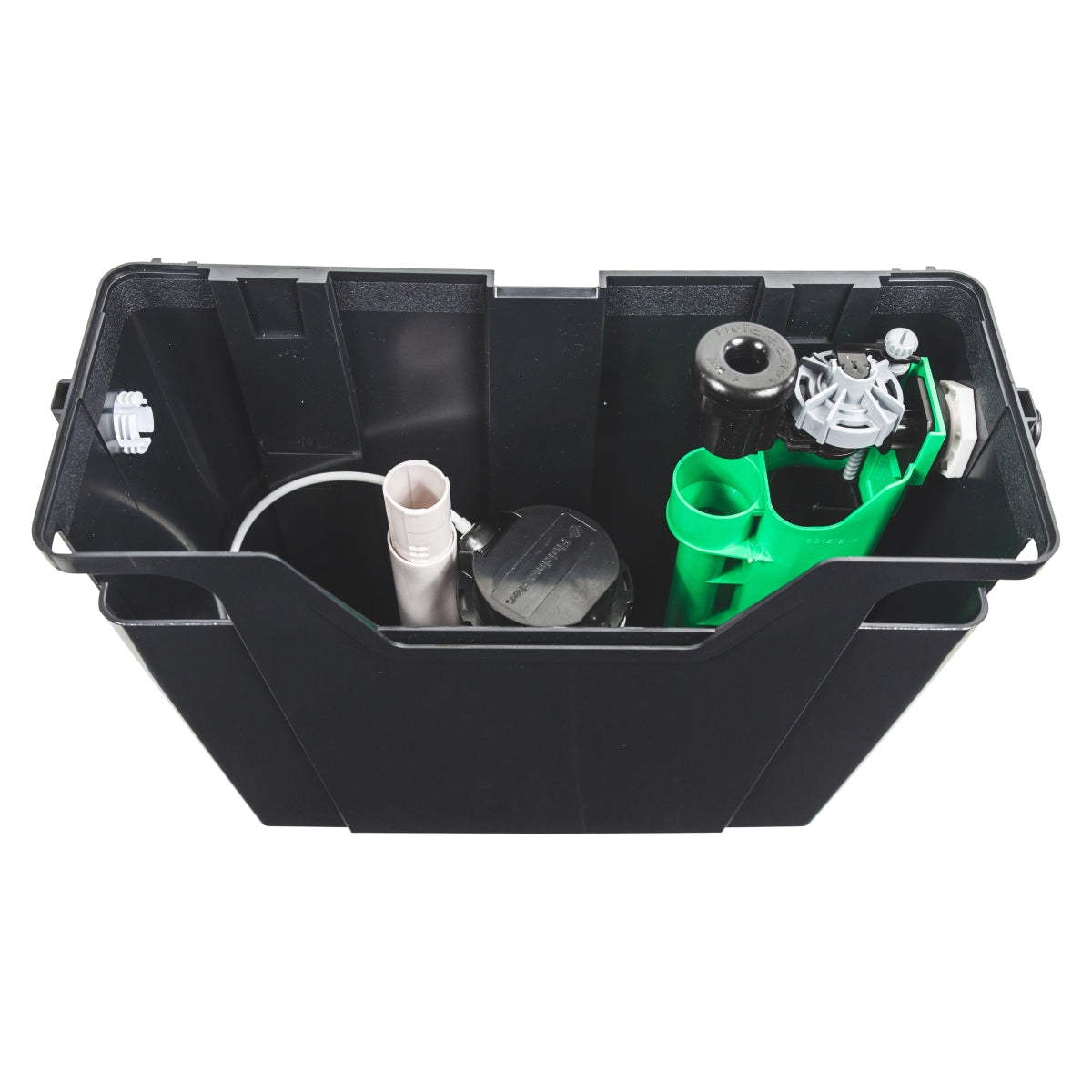 Fluidmaster Concealed Compact Cistern with AirGap Compliant Dual Flush, Side Entry, Plastic Shank Water Saving Fill Valve with Button Included