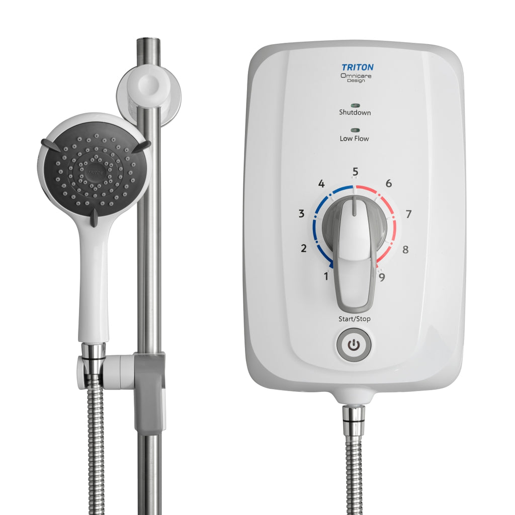 Triton Omnicare Design Thermostatic 8.5kW Electric Shower with Grab Kit