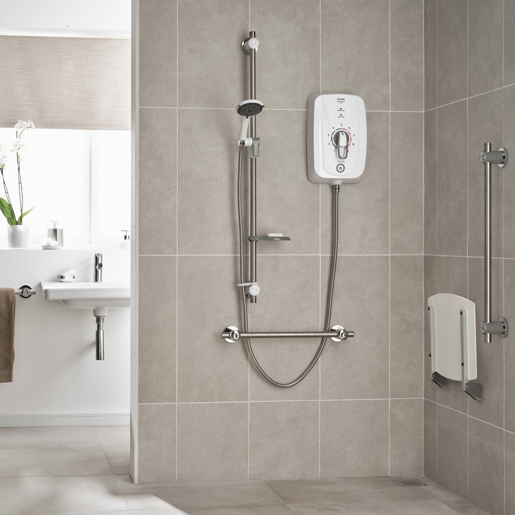 Triton Omnicare Design Thermostatic 8.5kW Electric Shower with Grab Kit