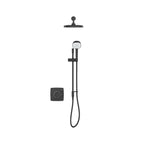 Mira Evoco Dual Outlet Thermostatic Mixer Shower with Hydroglo Matt Black 1.1967.003