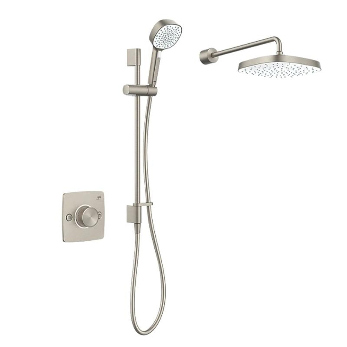 Mira Evoco Dual Shower Brushed Nickel 1.1967.004