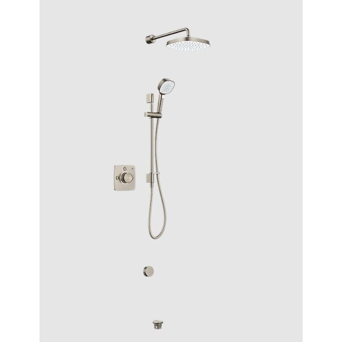 MIRA EVOCO TRIPLE OUTLET BN W/ HYDROGLO 1.1967.011