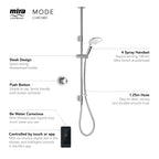 Mira Mode Digital Shower Ceiling Fed Pumped Single Outlet 1.1980.004.