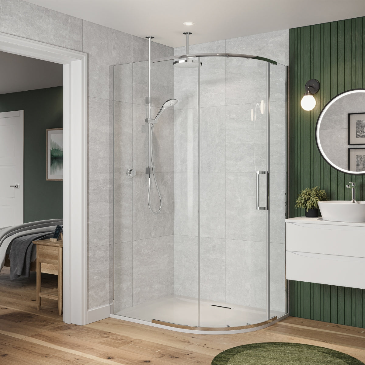 Mira Mode Dual Ceiling Fed Combi Shower 1.1980.007