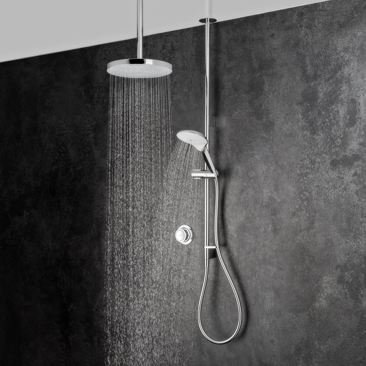 Mira Mode Ceiling Fed Dual Shower 1.1980.008