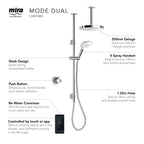 Mira Mode Ceiling Fed Dual Shower 1.1980.008