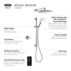 Mira Mode Maxim High Pressure Rear Fed Shower 1.1980.013