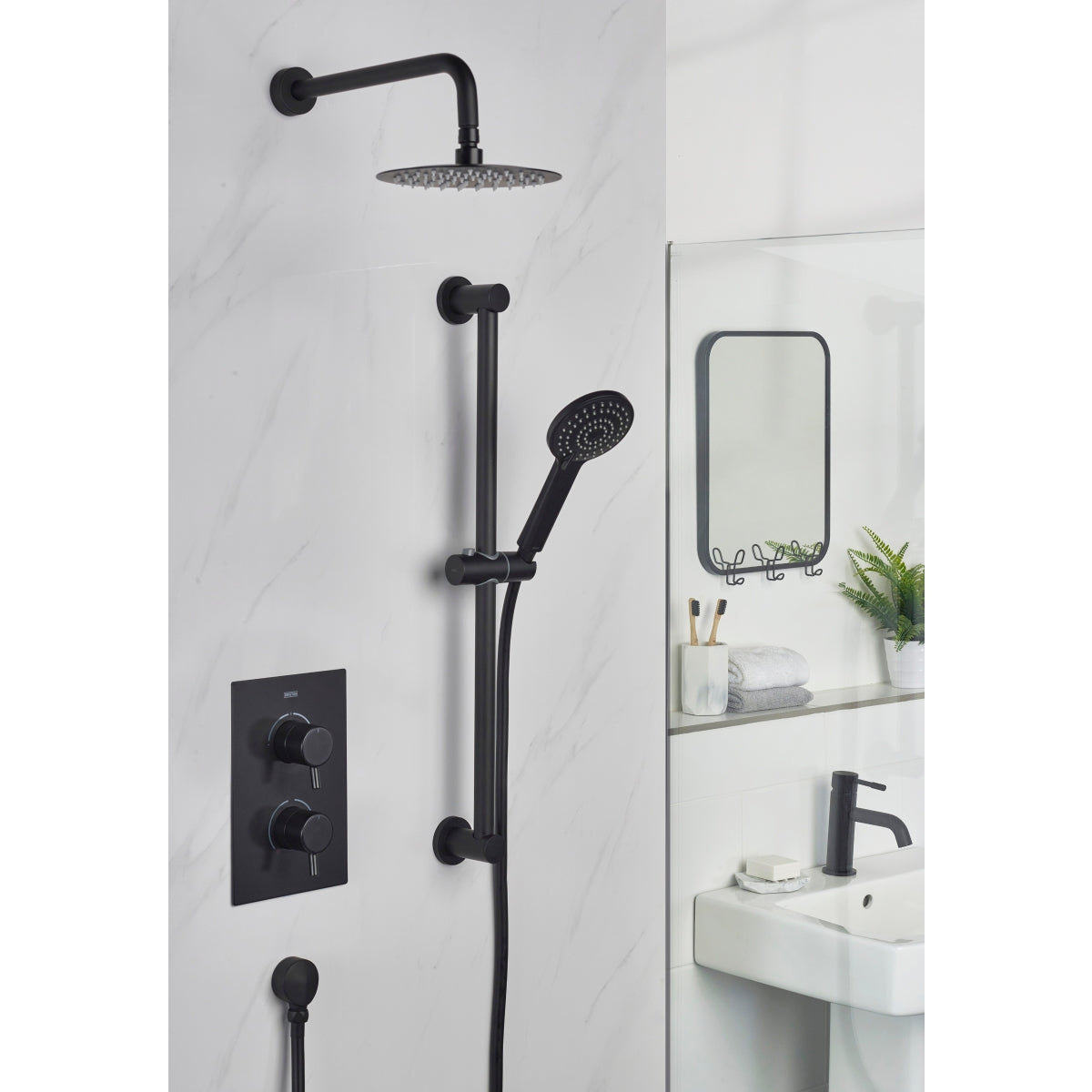 Bristan Black Prism Shower Pack PRISM BLK SHWR PK